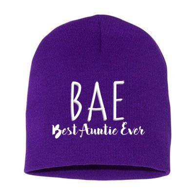 BAE Best Auntie Ever Short Acrylic Beanie