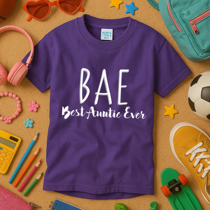 BAE Best Auntie Ever Kids T-Shirt