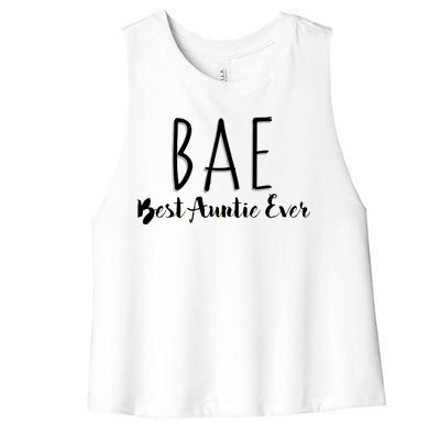 BAE Best Auntie Ever Women's Racerback Cropped Tank