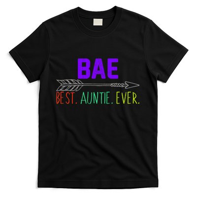 BAE Best Auntie Ever Colorful T-Shirt