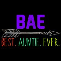 BAE Best Auntie Ever Colorful Button