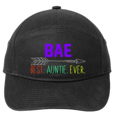 BAE Best Auntie Ever Colorful 7-Panel Snapback Hat