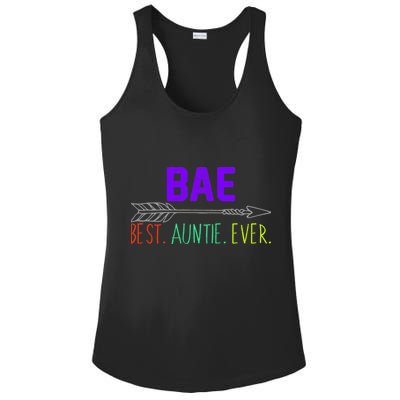 BAE Best Auntie Ever Colorful Ladies PosiCharge Competitor Racerback Tank