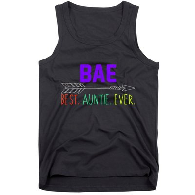 BAE Best Auntie Ever Colorful Tank Top