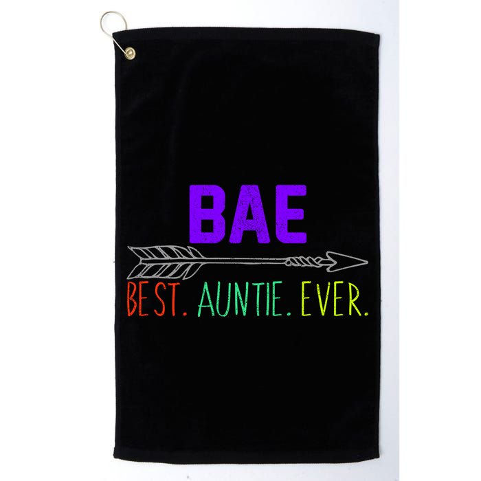 BAE Best Auntie Ever Colorful Golf Towel
