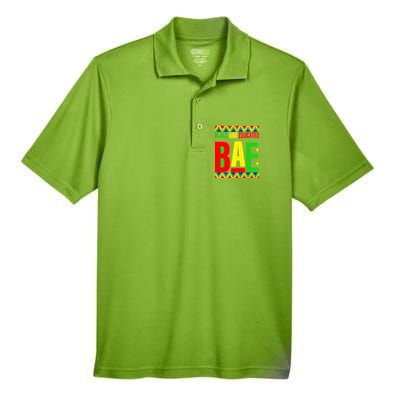 Bae Black And Educated Proud African Men's Origin Performance Piqué Polo