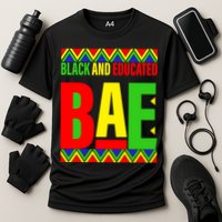 Bae Black And Educated Proud African Cooling Performance Crew T-Shirt