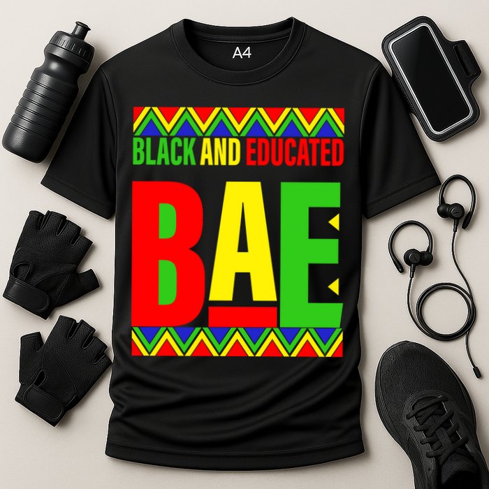 Bae Black And Educated Proud African Cooling Performance Crew T-Shirt