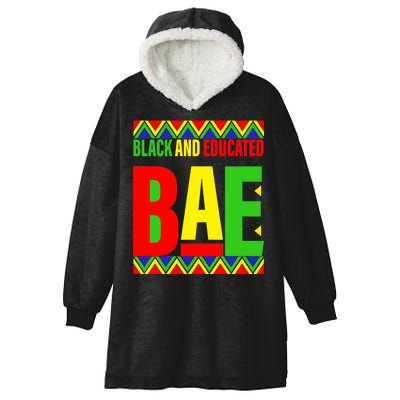 Bae Black And Educated Proud African Hooded Wearable Blanket