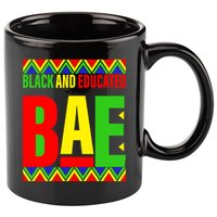 Bae Black And Educated Proud African 11oz C Handle Ceramic Mug