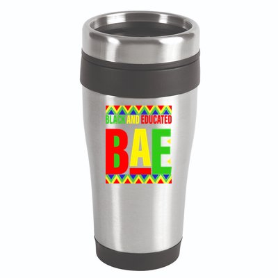 Bae Black And Educated Proud African 16oz Travel Tumbler