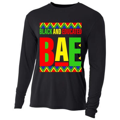 Bae Black And Educated Proud African Cooling Performance Long Sleeve Crew