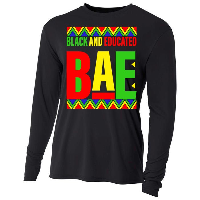 Bae Black And Educated Proud African Cooling Performance Long Sleeve Crew