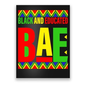 Bae Black And Educated Proud African Poster