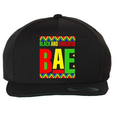 Bae Black And Educated Proud African Wool Snapback Cap