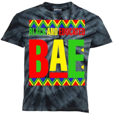 Bae Black And Educated Proud African Kids Tie-Dye T-Shirt