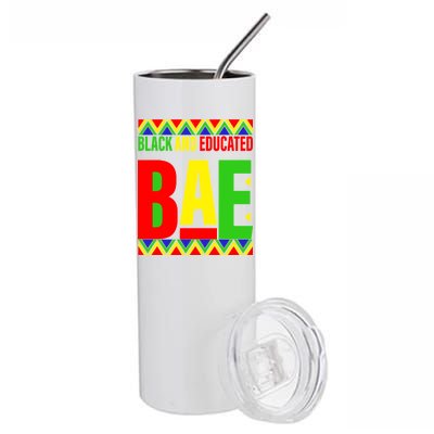 Bae Black And Educated Proud African Stainless Steel Tumbler