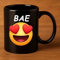 Bae Emoji Heart 11oz C Handle Ceramic Mug