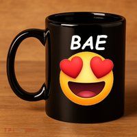 Bae Emoji Heart 11oz C Handle Ceramic Mug