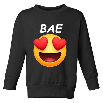 Bae Emoji Heart Toddler Sweatshirt