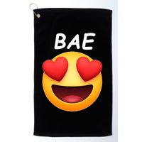 Bae Emoji Heart Golf Towel