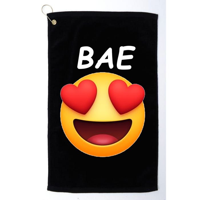 Bae Emoji Heart Golf Towel