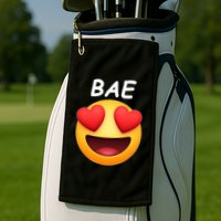 Bae Emoji Heart Golf Towel