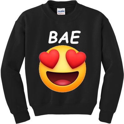 Bae Emoji Heart Kids Sweatshirt