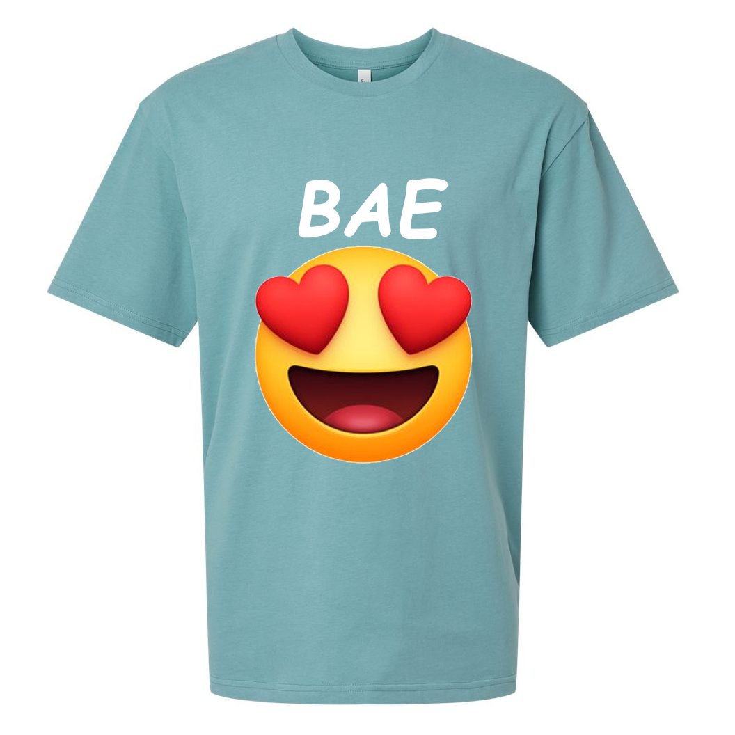 Bae Emoji Heart Sueded Cloud Jersey T-Shirt