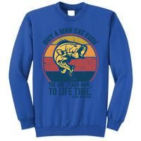 Buy A Eat Fish The Day Teach To Life Time Joe Biden Funny Gift Sweatshirt