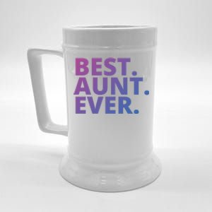 Best Aunt Ever From Niece Nephew Matching Auntie Lover Cool Gift Beer Stein