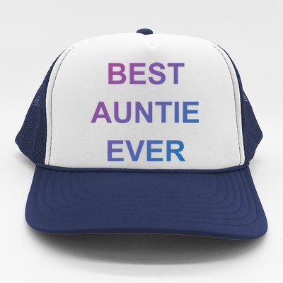 Best Auntie Ever Gift Trucker Hat