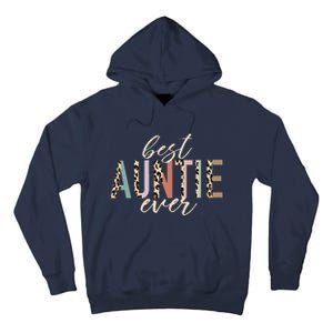 Best Auntie Ever Gifts Aunt Leopard Print Mothers Day Tall Hoodie