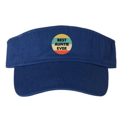 Best Auntie Ever Great Gift Valucap Bio-Washed Visor