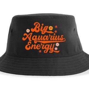 Big Aquarius Energy Groovy Zodiac Sign Astrology Horoscope Sustainable Bucket Hat