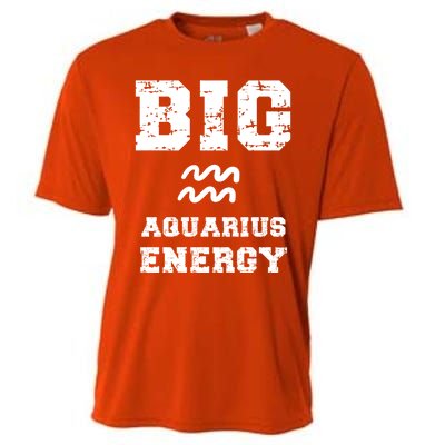 Big Aquarius Energy January February Birthday Zodiac Funny Gift Cooling Performance Crew T-Shirt