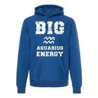 Big Aquarius Energy January February Birthday Zodiac Funny Gift Premium Hoodie