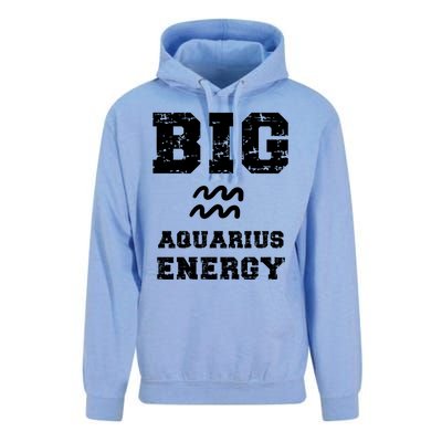 Big Aquarius Energy January February Birthday Zodiac Funny Gift Unisex Surf Hoodie