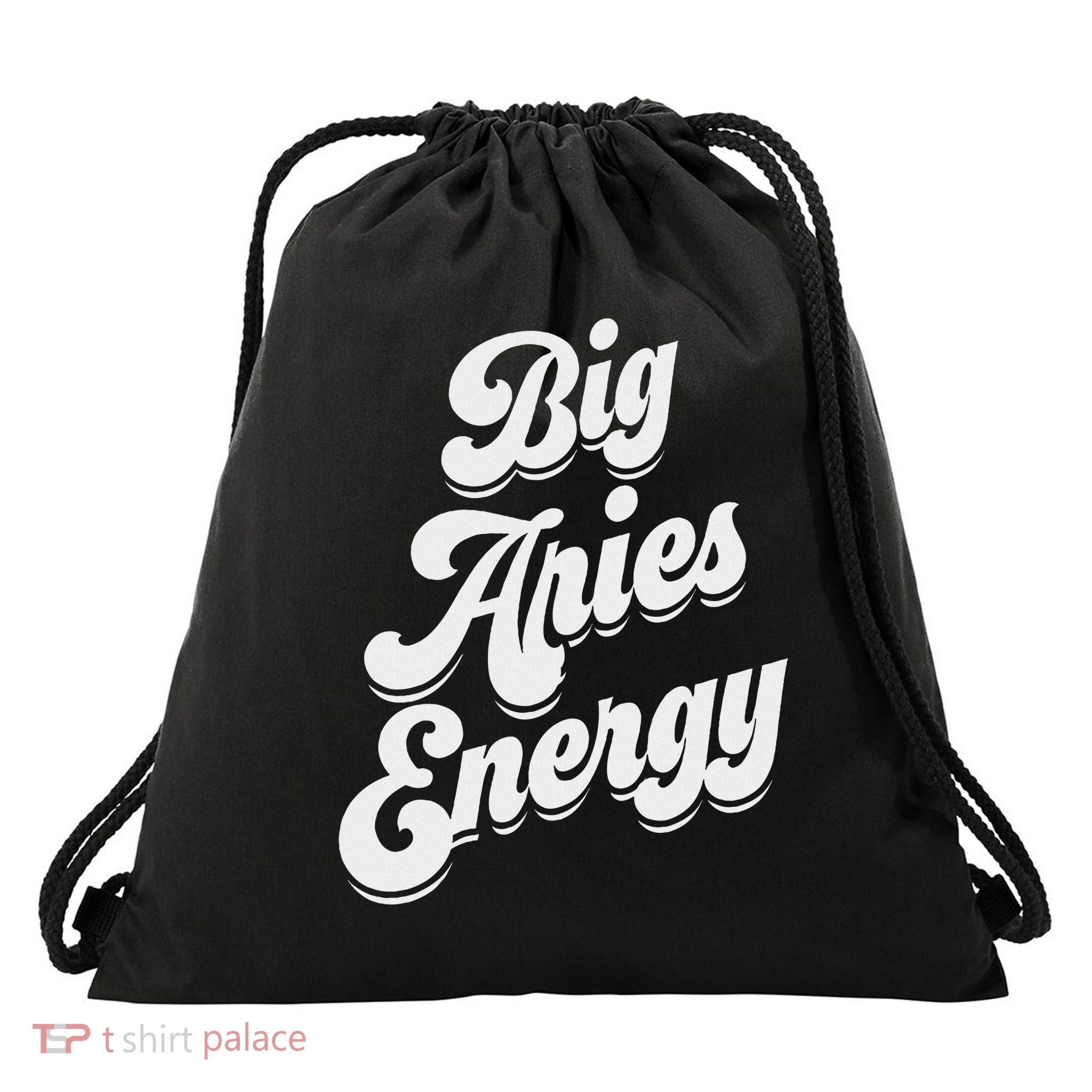 Big Aries Energy Women Zodiac Sign Aries Season Horoscope Drawstring Bag