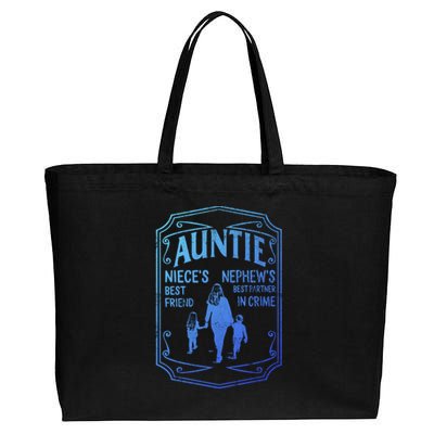 Best Aunt Ever Auntie Niece Best Friend Nephew Best Partner Cute Gift Cotton Canvas Jumbo Tote