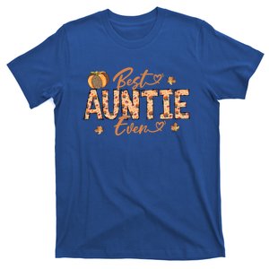 Best Auntie Ever Thankful Fall Leaves Autumn Thanksgiving Gift T-Shirt