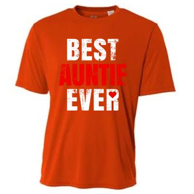 Best Auntie Ever Valentines Day Auntie Mothers Day Cute Gift Cooling Performance Crew T-Shirt