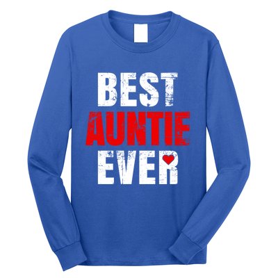 Best Auntie Ever Valentines Day Auntie Mothers Day Cute Gift Long Sleeve Shirt