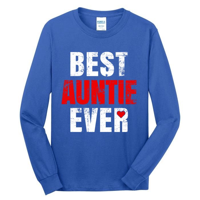 Best Auntie Ever Valentines Day Auntie Mothers Day Cute Gift Tall Long Sleeve T-Shirt