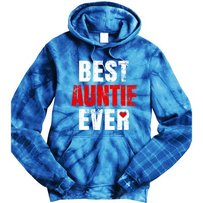 Best Auntie Ever Valentines Day Auntie Mothers Day Cute Gift Tie Dye Hoodie