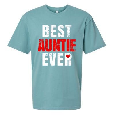 Best Auntie Ever Valentines Day Auntie Mothers Day Cute Gift Sueded Cloud Jersey T-Shirt