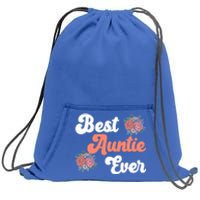 Best Auntie Ever Niece Nephew Aunt Gift Sweatshirt Cinch Pack Bag