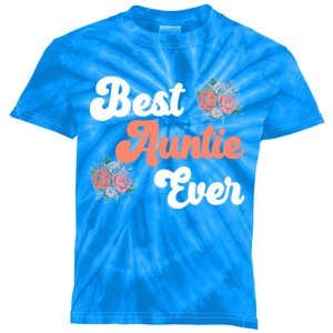 Best Auntie Ever Niece Nephew Aunt Gift Kids Tie-Dye T-Shirt