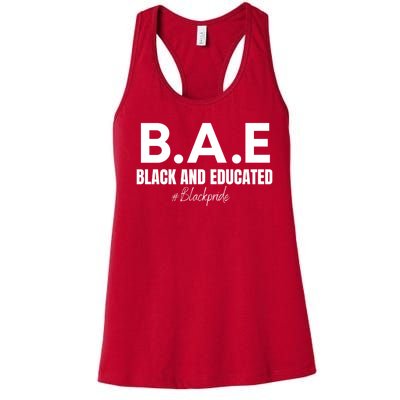 Black And Educated Pride Women's Racerback Tank