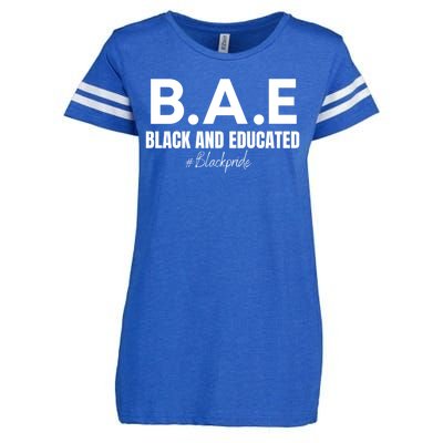 Black And Educated Pride Enza Ladies Jersey Football T-Shirt